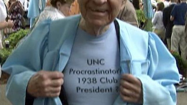 Rougemont man awarded UNC degree 75 years after enrolling