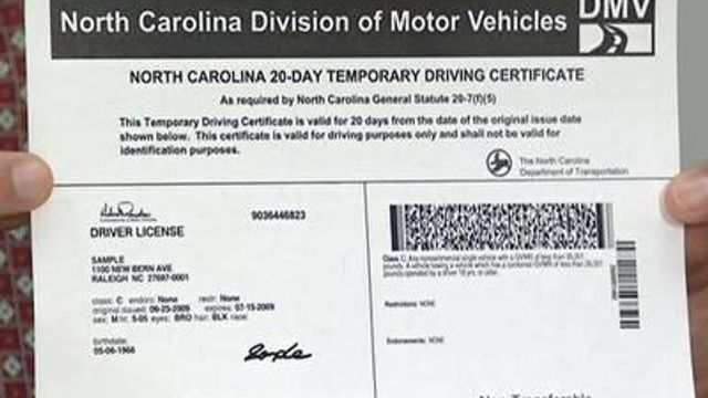 Wake DMV begins mailing drivers licenses
