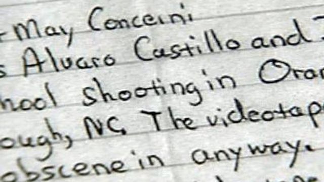 Castillo's journal read during trial