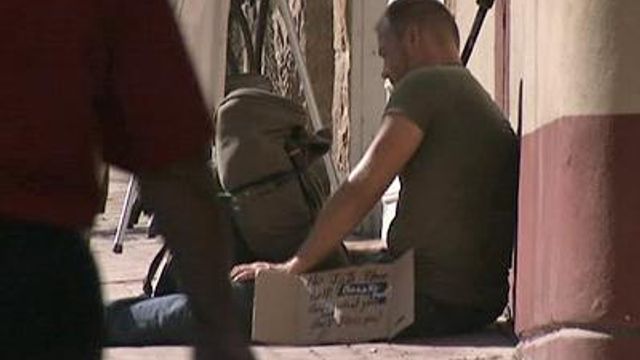 Down economy drives people into homelessness