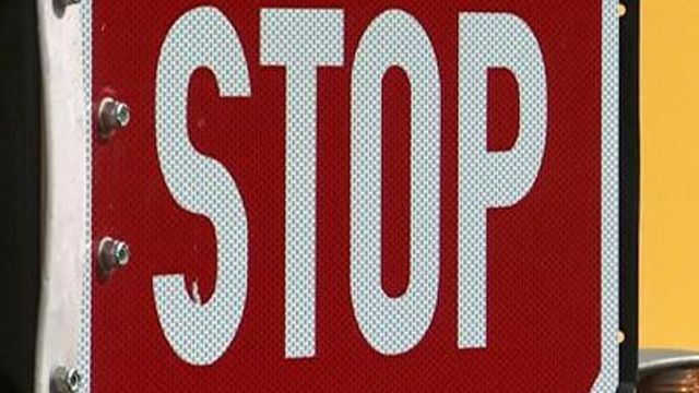 Stop-sign arm malfunction stalls bus