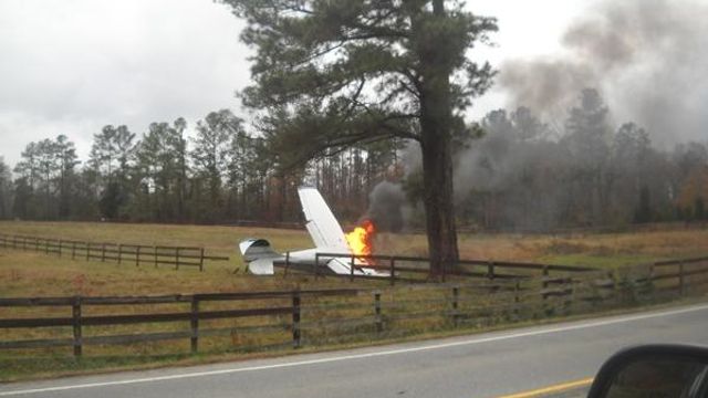 Two survive fiery plane crash