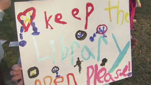 Garner residents want to keep library open