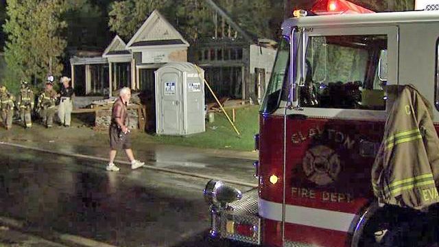 Arson destroys Clayton homes