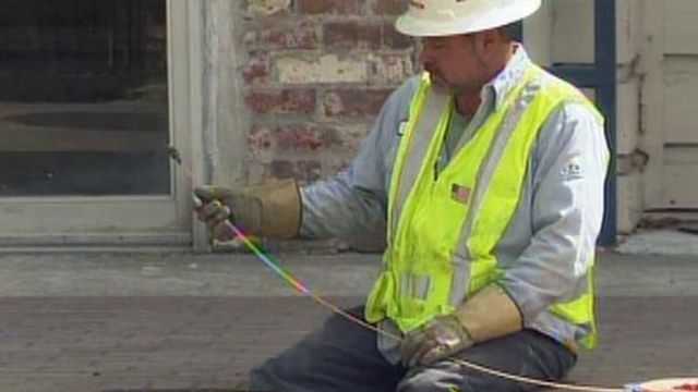 Crews repair underground power line in Fayetteville