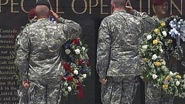 Special Ops soldiers honored at Fort Bragg