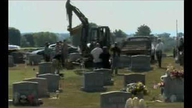 Raw video: Janet Abaroa's body exhumed