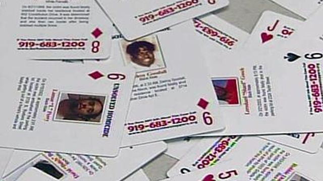 Durham betting on playing cards to solve homicides