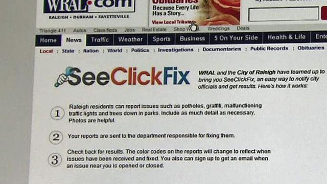 SeeClickFix gives Raleigh residents a direct line to city officials