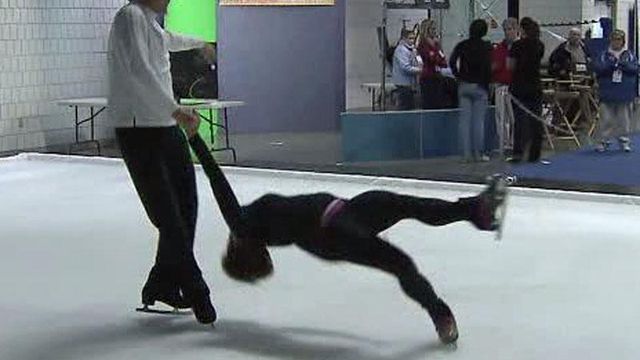 Figure skating fan couple decides to try the sport