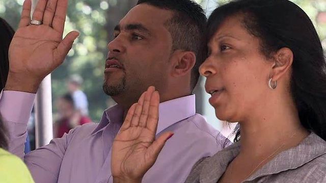 Dozens become US citizens on Independence Day