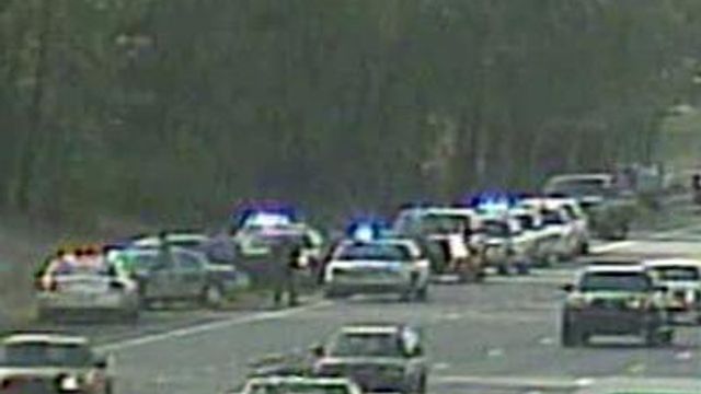 I-40 chase caught live on TV