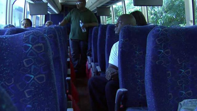 Safety sweep strands bus passengers in Raleigh