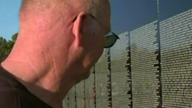 Vets visit Vietnam Wall replica in Fayetteville