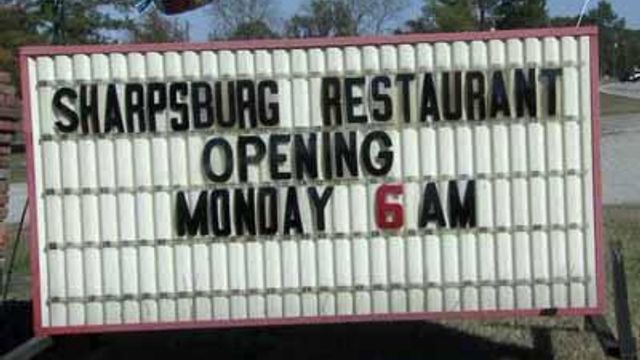 Sharpsburg restaurant reopens