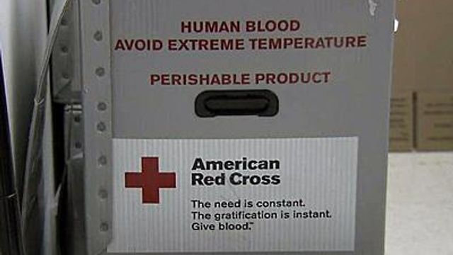 Red Cross blood supply critical