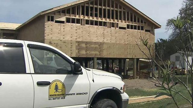 Baptist Men building homes for Irene victims