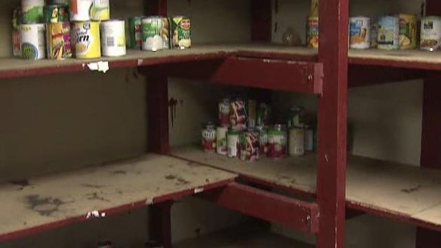 Raleigh Salvation Army faced with nearly bare shelves