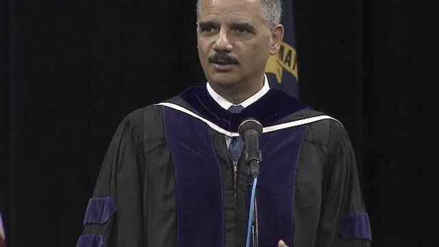 Holder to UNC grads: Think about your legacy