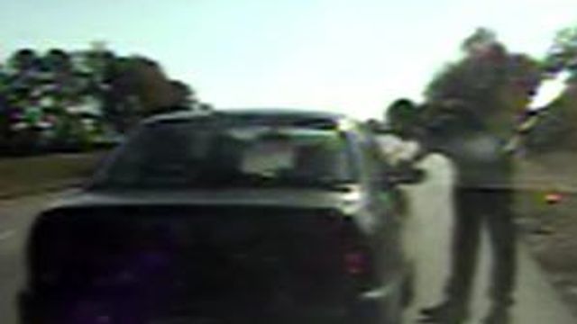 Dash-cam video shows officer being shot