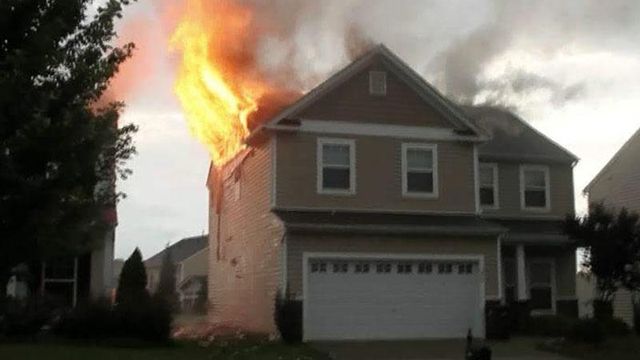 Lightning sparks house fires in Wake County