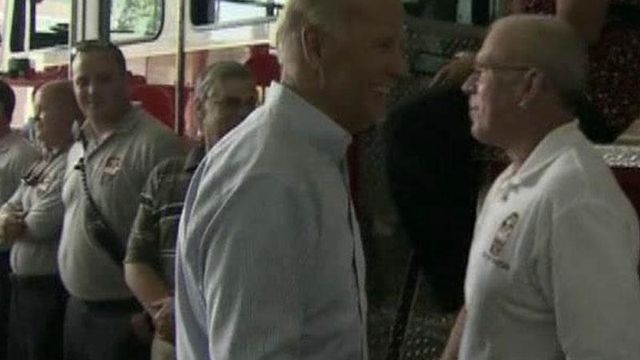 Joe Biden surprises Hillsborough firefighters