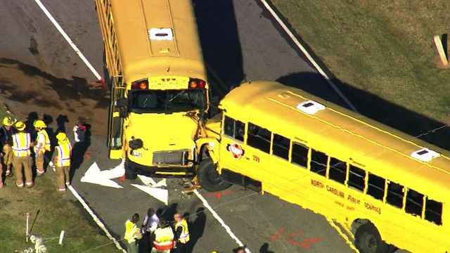School buses collide in Youngsville