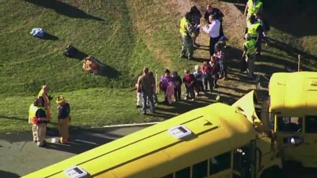 Drivers, students hurt in Franklin County school bus collision