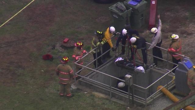 Worker's leg caught in machinery at Fuquay plant