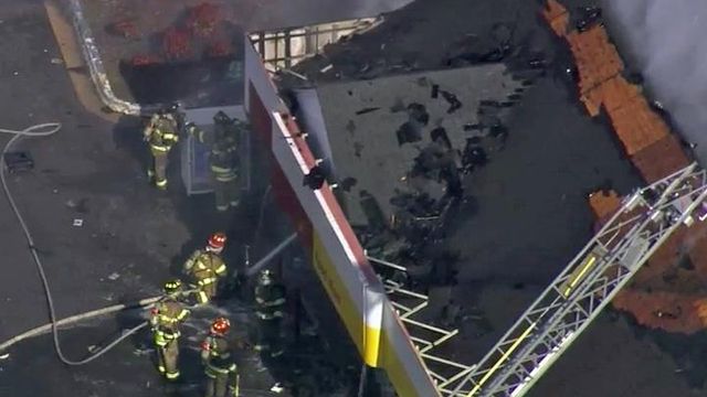 Fire damages 50% of Raleigh gas station