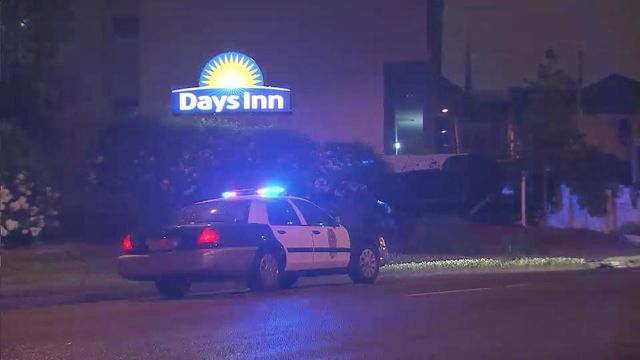 Man crashes truck into hotel wall