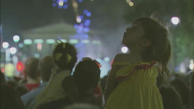 Fireworks dazzle crowds in downtown Raleigh