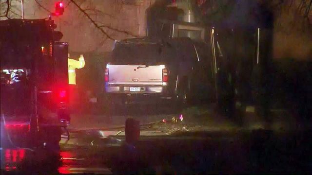 Sheriff: Man set house on fire, drove SUV into church, killed himself