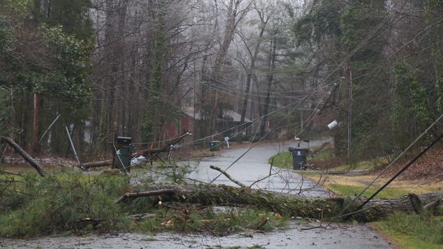 Downed trees knock out power to thousands