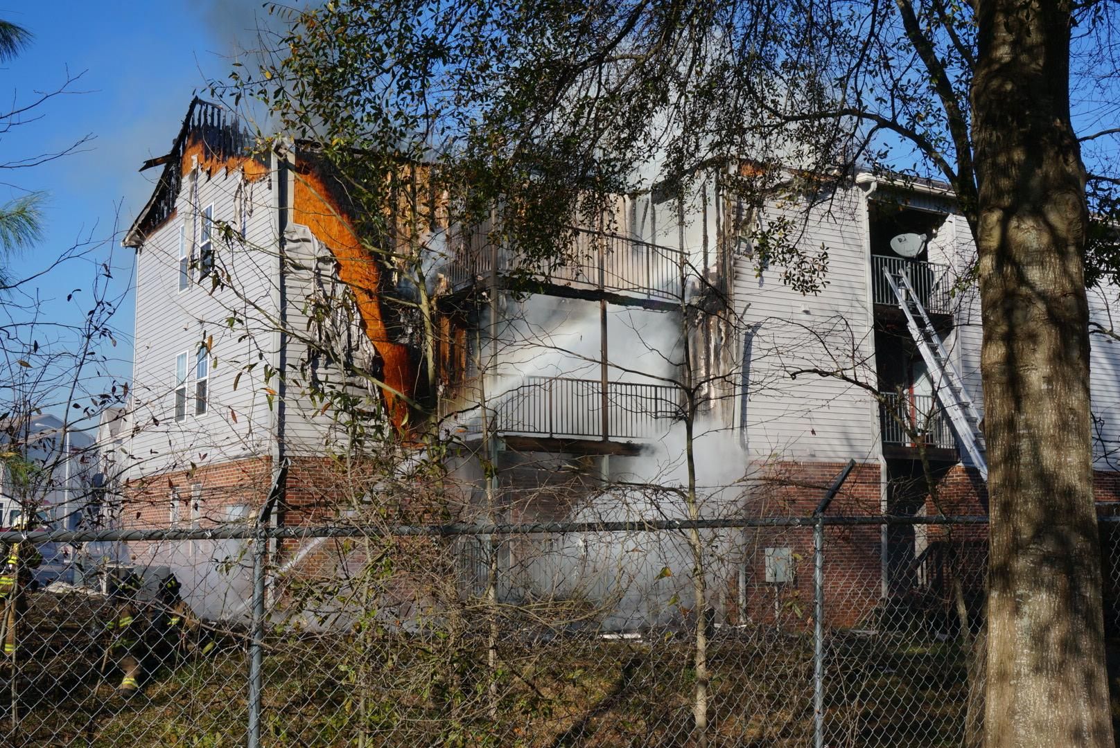 Brookstone Apartments in Fayetteville catch fire