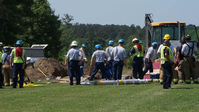 Man rescued from trench in Fayetteville
