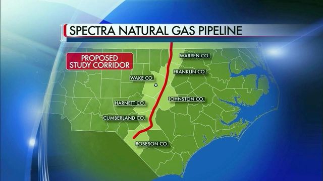Proposed pipeline would cut across seven NC counties