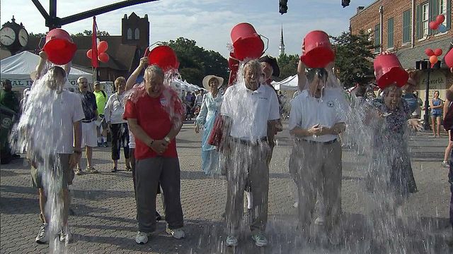 Four Wake County mayors accept ice bucket challenge