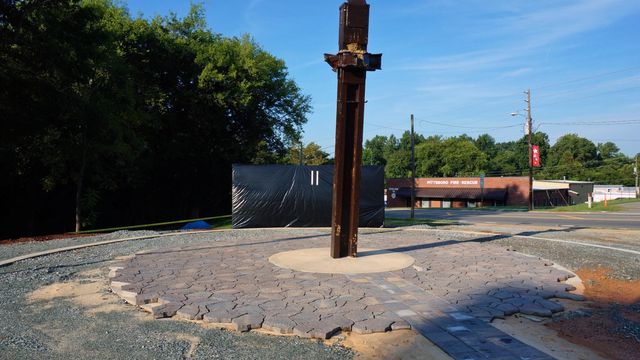 World Trade Center beam serves as permanent 9/11 memorial in Pittsboro