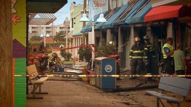 Landmark doughnut shop unscathed by Carolina Beach fire