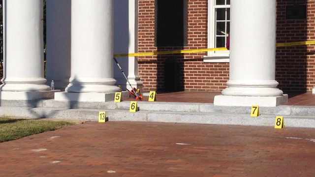 Two men wounded in shooting on Nash courthouse steps