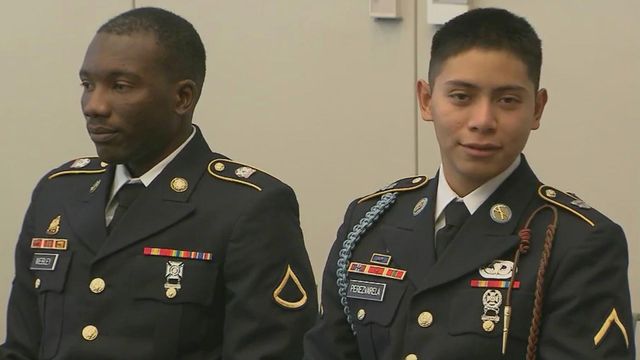 Serving their new country: Military members become citizens on Veterans Day 
