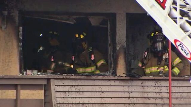 Five people hospitalized after Raleigh motel fire