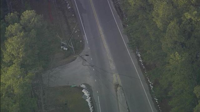 Vehicle causes power outage in north Raleigh
