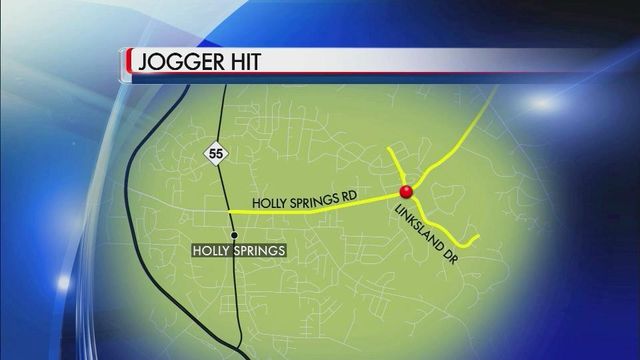 Jogger hit in Holly Springs
