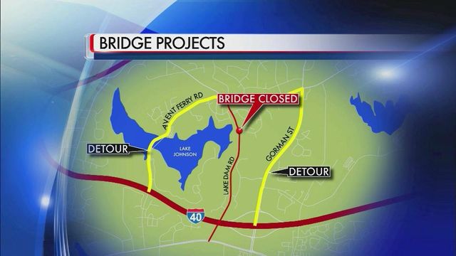 Detours to last a while as Lake Dam Road bridge gets replaced