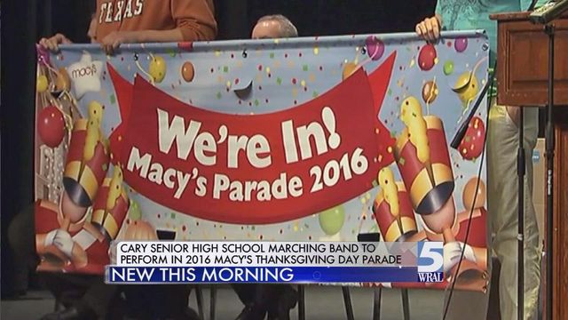 Cary's band to march in 2016 Macy's Day Parade