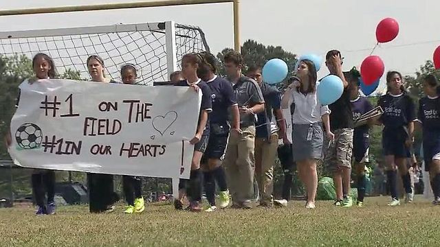 Sanford student remembered at soccer game