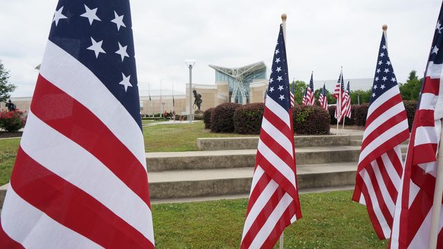 Flags fly in Fayetteville to honor soldiers and veterans
