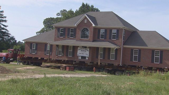 Raw: House moves across NC 87